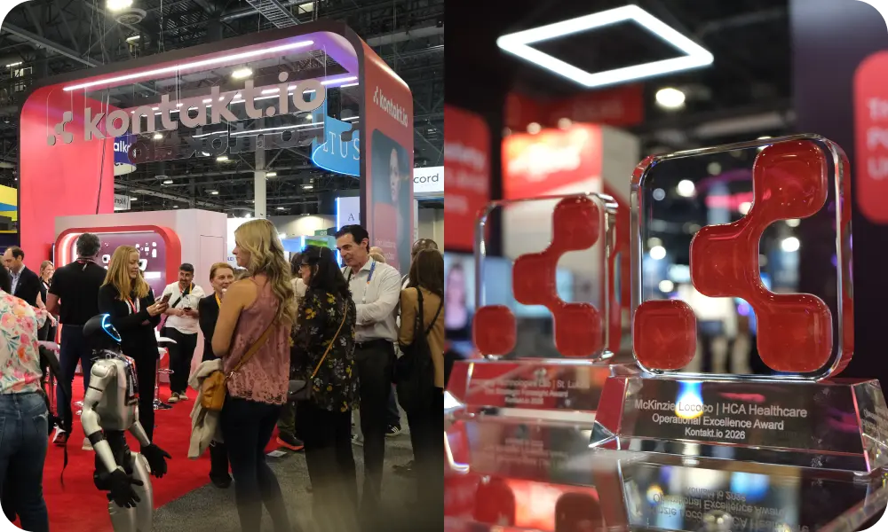 kontakt.io at himss 2026 stand