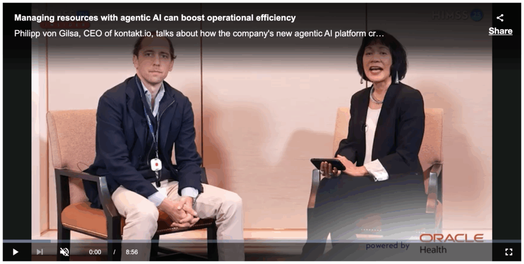 Philip von gilza, ceo of kontakt io at the himss tv interview