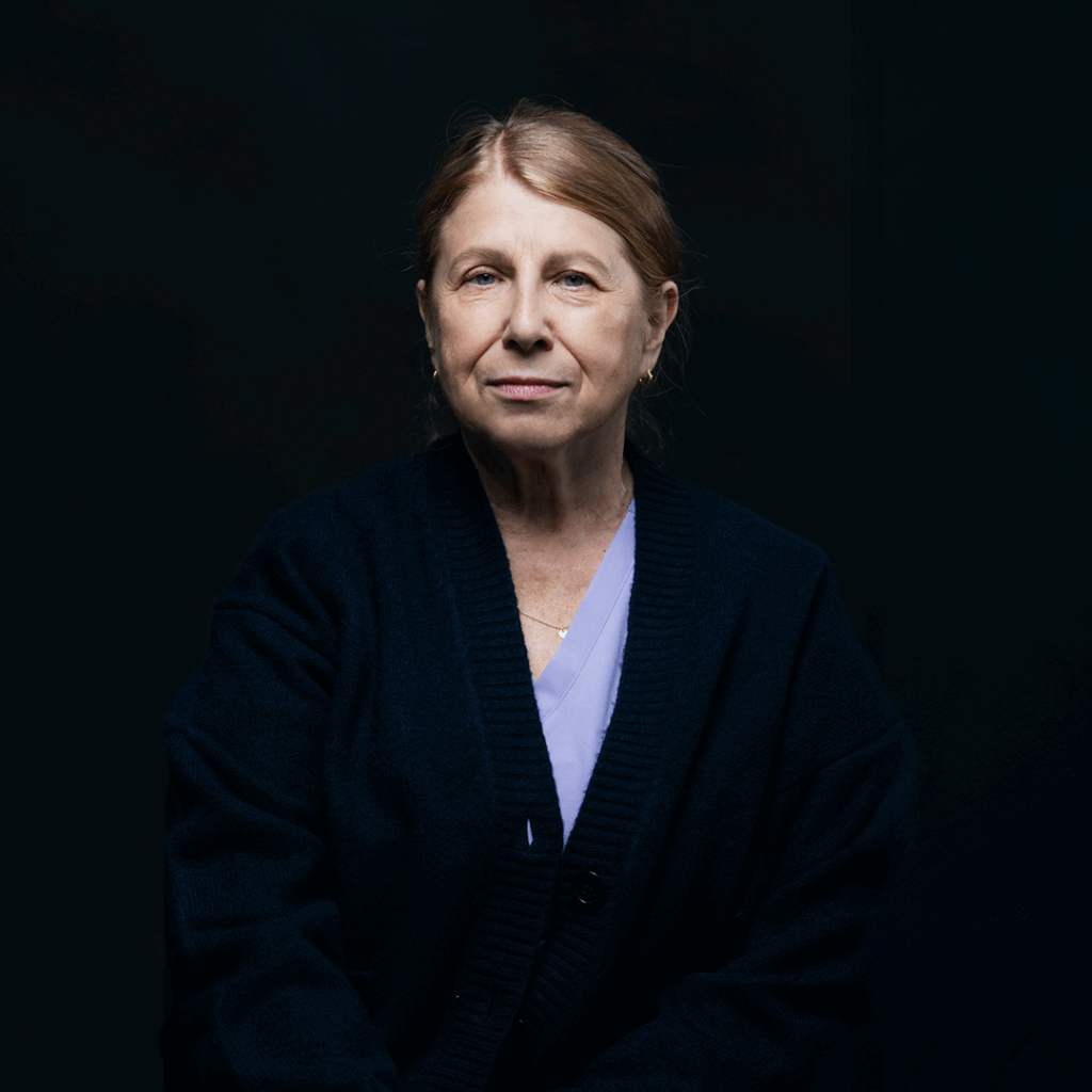 outpatient clinic doctor on black background