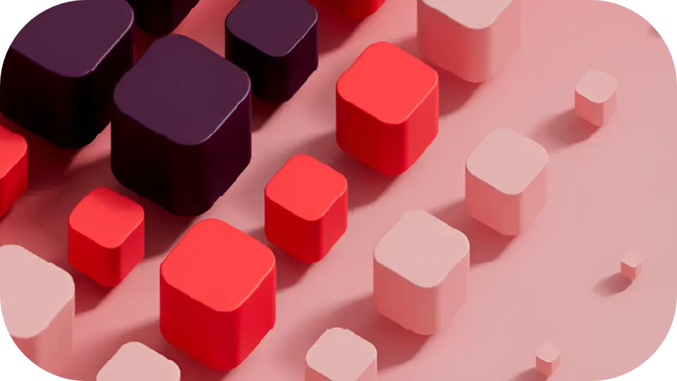 kontakt io abstract cubes background