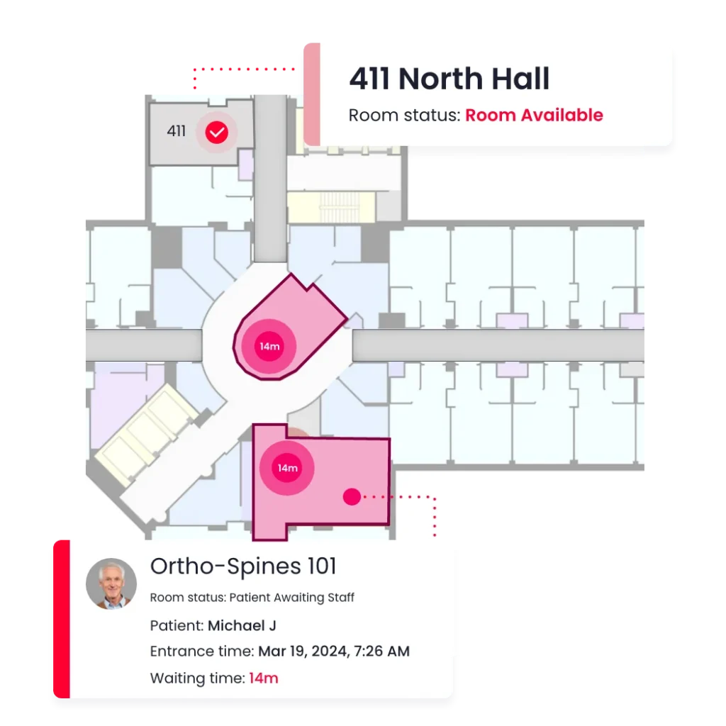 live patient location monitoring